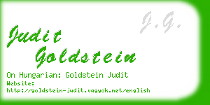 judit goldstein business card